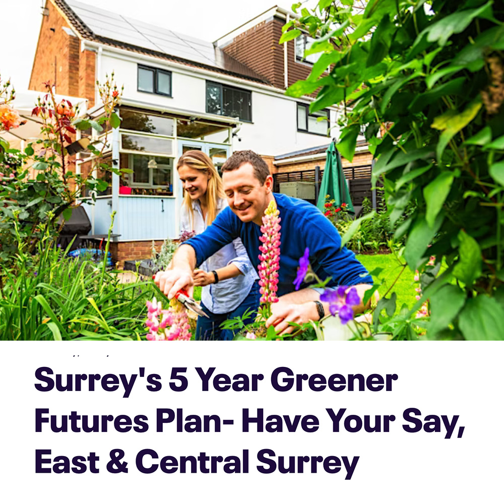 Surrey’s 5 Year Greener Futures Plan- Have Your Say, East & Central Surrey