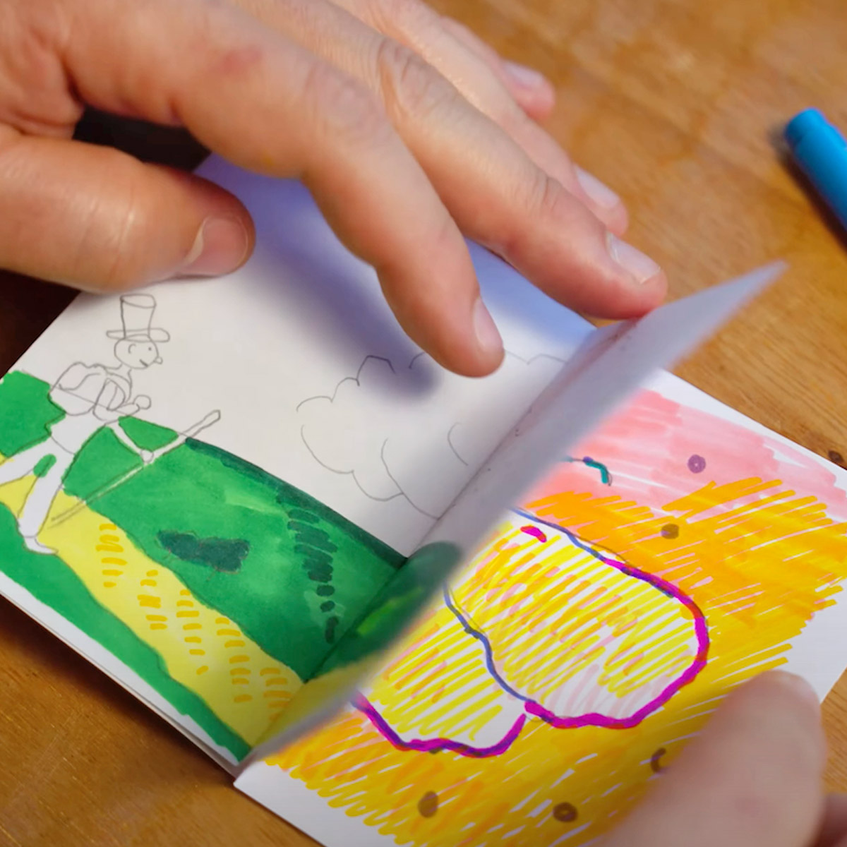 Free Mini Zine tutorial for Primary or Home School