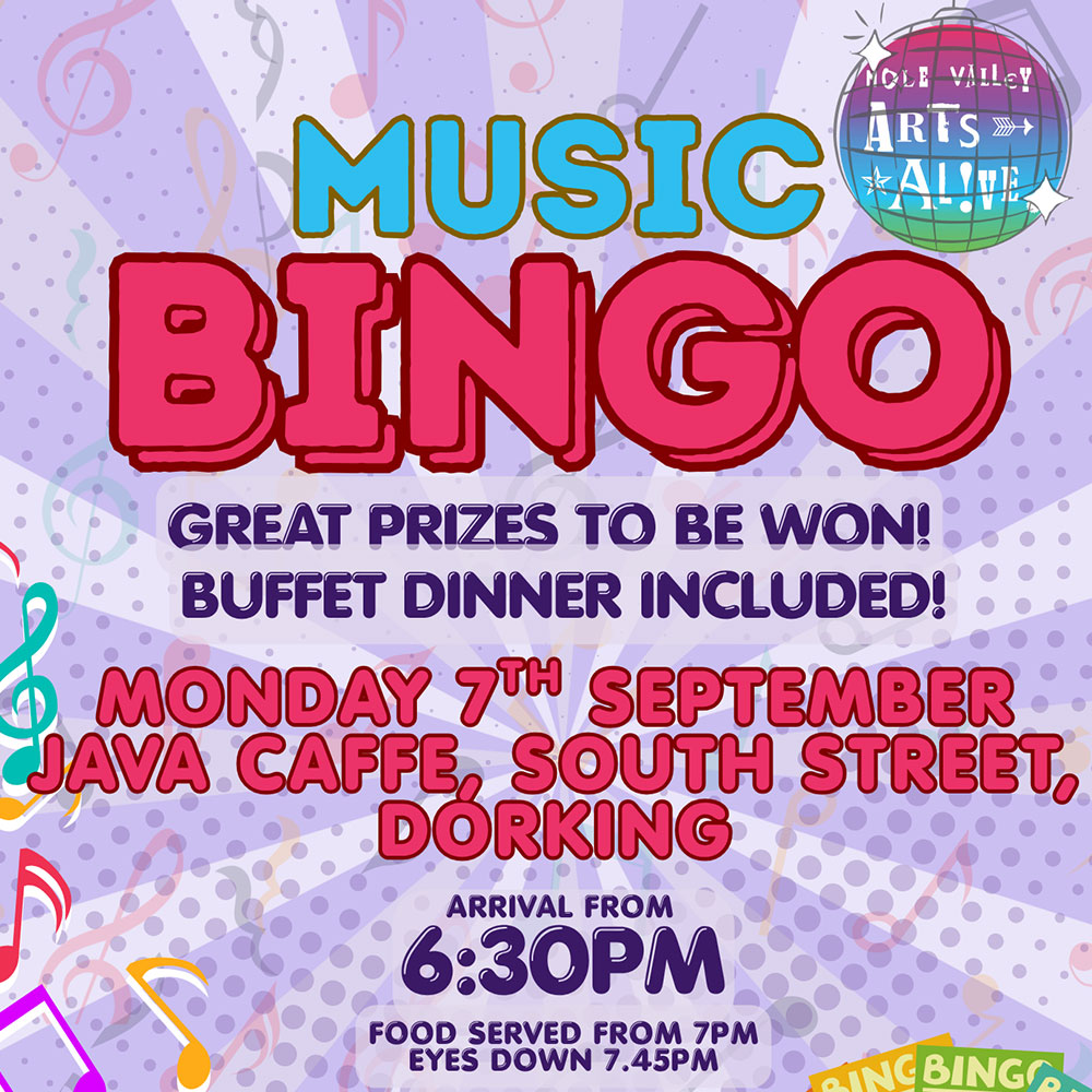 Arts Alive Music Bingo