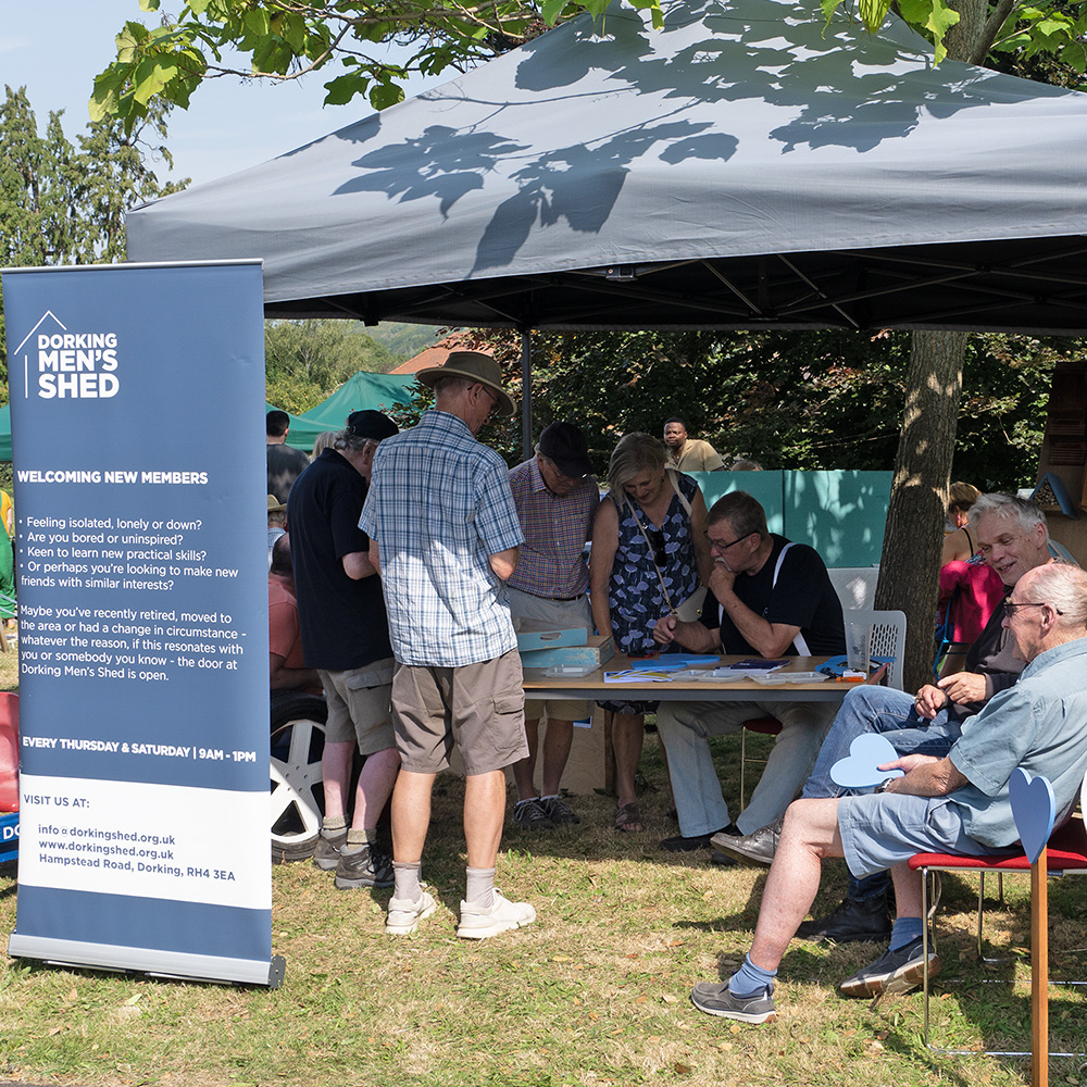 Dorking Men's Shed at Pippfest 2024