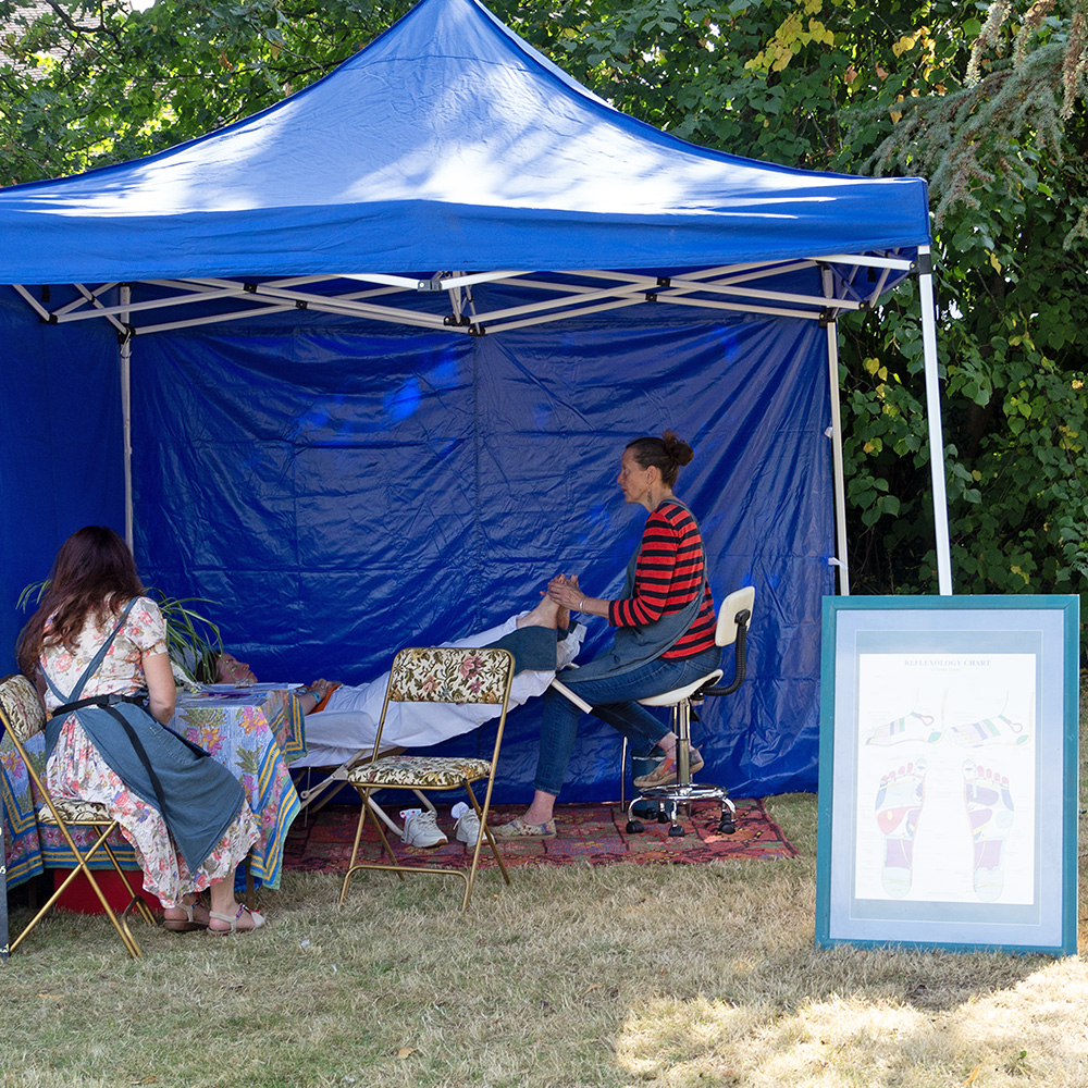 Attune Reflexology in the Healing Fields at Pippfest 2024