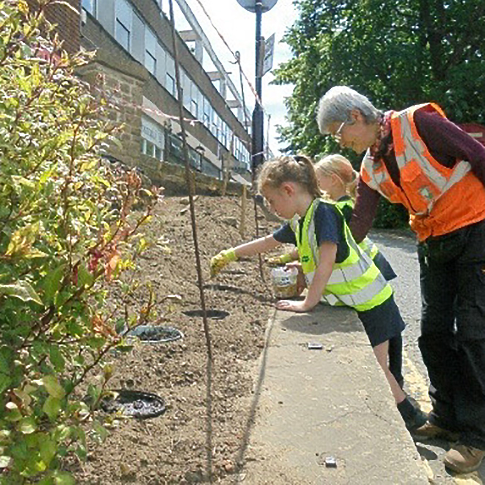 Eco Representatives help with community planting