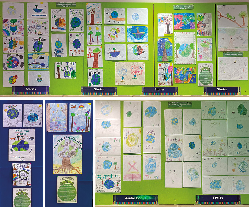 Circular Dorking Trees Nature and Wellbeing Poster Competition in Dorking Library