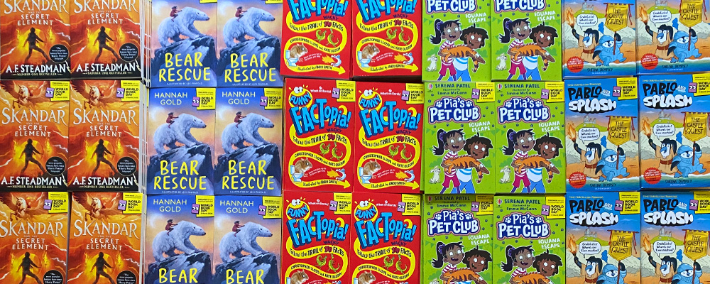 Donated World Book Day Books 2026. Ready to be delivered to Dorking Schools